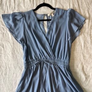 Dusty Blue Mini Dress